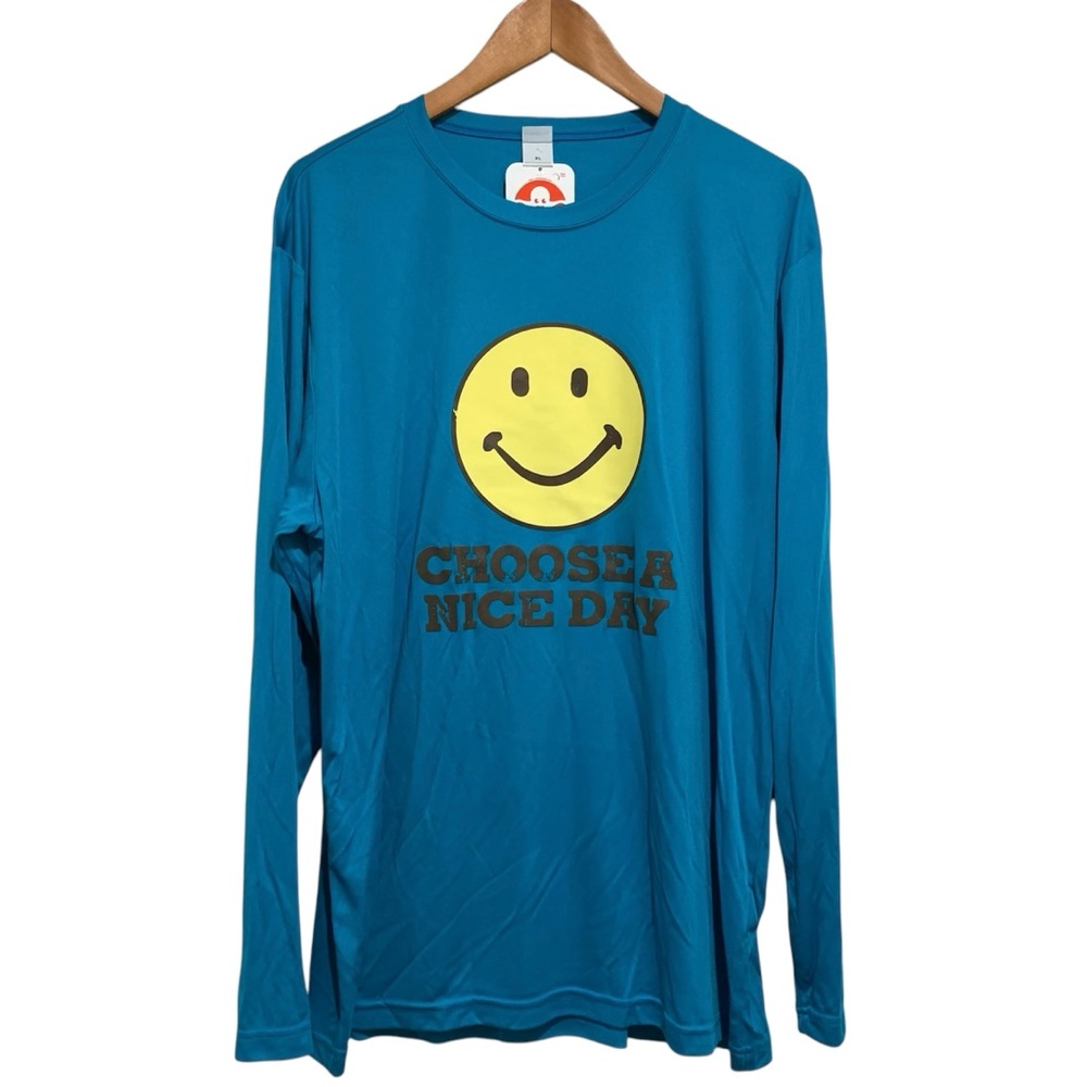 Choose A Nice Day Long Sleeve Shirt Size XL NWT Smile Happy